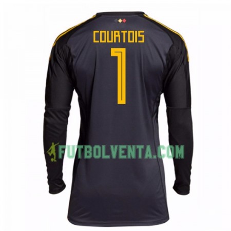 Camiseta de fútbol Bélgica Courtois 1 Portero 1ª equipación Mundial 2018 Camiseta de fútbol Bélgica Courtois 1 Portero 1ª equipación Mundial 2018